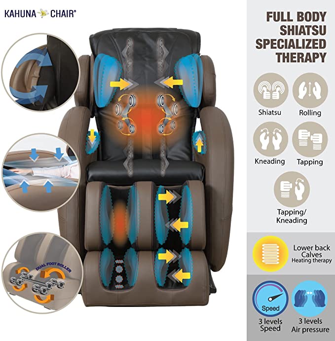 FOELRO Full Body Massage Chair,Zero Gravity Shiatsu Recliner with Air Bags