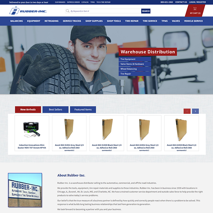 Rubber INC - Enterpristore Ecommerce for Infor ERP‘s