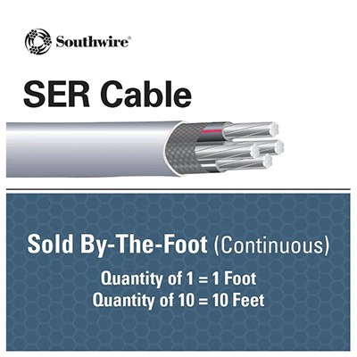 Southwire 4/0-4/0-4/0-2/0 Aluminum Ser Service Entrance Cable (By-the-Foot)