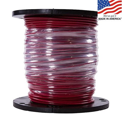 Southwire SIMpull 500-ft 6-AWG Stranded Red Copper THHN Wire (By-the-Roll)