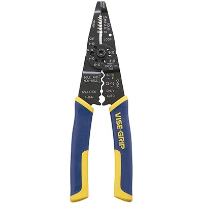 IRWIN VISE-GRIP Wire Stripping Tool / Wire Cutter, 8-Inch (2078309)