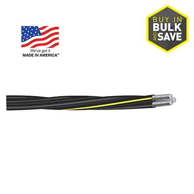 Stephens 2-2-4 Aluminum Urd Service Entrance Cable (By-the-Foot)