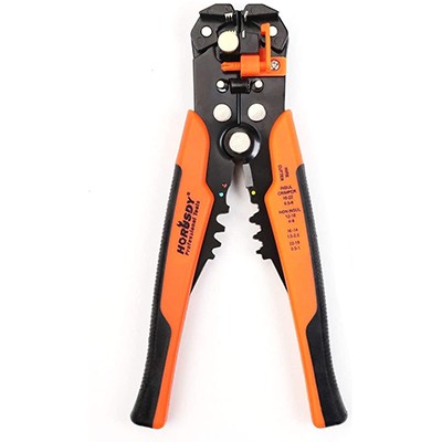 HORUSDY Wire Stripping Tool, Self-adjusting 8" Automatic Wire Stripper/Cutt