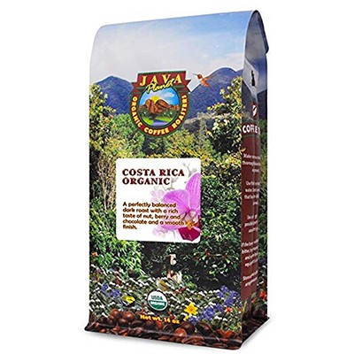 Java Planet, Organic Coffee Beans, Costa Rica Single Origin, Gourmet Dark R