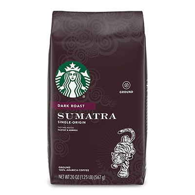 Starbucks Dark Roast Ground Coffee - Sumatra - 100% Arabica - 1 bag (20 oz.