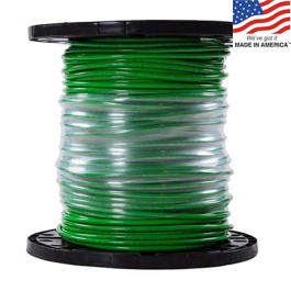 Southwire SIMpull 500-ft 6-AWG Stranded Green Copper THHN Wire (By-the-R...