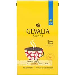 Gevalia House Blend Ground Coffee (20 oz Bag)